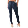 True Religion Women’s Jennie Mid Rise Curvy Skinny fit Comfort Jeans- Single Needle Stitching – Peak spot Color(Indigo Upgrade)
