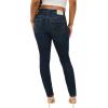 True Religion Women’s Jennie Mid Rise Curvy Skinny fit Comfort Jeans- Single Needle Stitching – Peak spot Color(Indigo Upgrade)