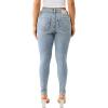 True Religion Women’s Jennie Mid Rise Curvy Skinny fit Comfort Jeans- Single Needle Stitching – Peak spot Color(Peak Spot)