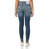 True Religion Women’s Jennie Mid-Rise Flap Super T Skinny Jeans in Valmonte(Valmonte)