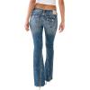 True Religion Womens Joey Low Rise Flare Jean(Macau Wash)