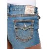 True Religion Womens Joey Lowrise Cut Off Super T Flap Short(Marina Wash)
