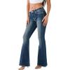 True Religion Women’s Misses Charlie Vintage Flare Jean(Love in a Mist Wash)