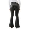 True Religion Womens Pu Lace Up Charlie Hr Flare(Jet Black)