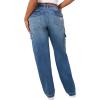 True Religion Women’s SN Cargo Denim Pant: Elevated Style with Functional Utility(Medium Wintry)