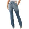 True Religion Womens Super T Billie Straight Flap Fit Valmonte MID Rise Jeans(Valmonte)