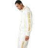 True Religion mens Antique Zip Up Logo Hoody(Winter White)