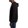 True Religion mens Classic Logo Long Sleeve Zip Up Hoodie(New Black)