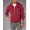 True Religion mens Logo Buddha Zip Hoody(Tibetan Red)
