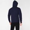 True Religion mens Metallic Buddha Fleece Hoody(Navy)
