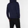 True Religion mens Metallic Buddha Fleece Hoody(Navy)