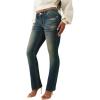True Religion Billie Mid Rise Big T Straight Jeans for Women