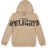 True Religion Boys Fleece Hoodies – Premium Zip Front & Pullover Sweatshirts, Stylish Design & Comfort(Travertine Camo)