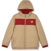 True Religion Boys Puffer Jackets – Premium Winter Coats With Stylish Design & Warmth(Travertine-red)