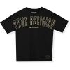True Religion Boys Tee Shirts Short Sleeve Cotton T-Shirt for Boys Graphic Tees(Black-gold Metallic)