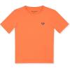 True Religion Boys Tee Shirts Short Sleeve Cotton T-Shirt for Boys Graphic Tees(Orange)
