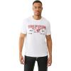 True Religion Buddha Arch Logo T-Shirt for Men – 100% Cotton Graphic Tee with Front & Back Print, Short Sleeve(Optic White)