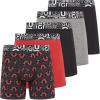 True Religion Cotton Stretch Mens Boxer Briefs, Mens Underwear Pack of 5(Black/Red/Grey)