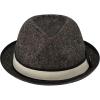 True Religion Fedora Hat, Wide Brim Fedora Fashion Hat for Men and Women, Grey, Small/Medium