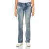 True Religion Jeans Women’s Denim Joey Mid Rise Flare Flap Single Needle Stitching Pant(Razor Cut)