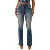 True Religion Joey Low Rise Flare Women’s Jeans | Vintage Denim with Flap Pockets & Iconic Stitching