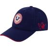 True Religion Kids Baseball Hat, 5 Panel Cotton Twill Adjustable Ball Cap with Round Woven Patch Logo, Navy, One Size