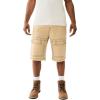 True Religion Men’s Big T Vinny Cargo Short | Slim Fit with Flap Pockets(Cornstalk)
