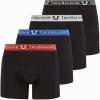 True Religion Mens Boxer Briefs Cotton Stretch Underwear for Men Pack of 4(Black)
