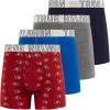 True Religion Mens Boxer Briefs Cotton Stretch Underwear for Men Pack of 4(Red)