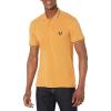 True Religion Men’s Branded Collar Ss Polo(Chipmunk)