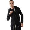 True Religion Men’s Buddha Logo Zip Hoodie Sweatshirt(Black)