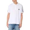 True Religion Mens Damask Short Sleeve Polo(Optic White)