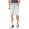 True Religion Men’s Geno Big T Slim Fit Short with Back Flap Pocket(Light Anchor Worn)