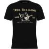 True Religion Men’s Graphic T-Shirt – Short Sleeve Metallic Buddha Tee, Mens T Shirt(Black)