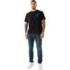 True Religion Men’s Rocco Super T Flap 1/2″ 32″ Inseam(Slate Dark)
