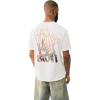 True Religion Men’s Short Sleeve Graffiti Puff Tee – Casual Graphic Crew Neck T-Shirt(Optic White)