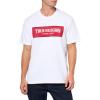 True Religion Men’s Short Sleeve Mesh Box Logo Tee – Casual Crew Neck T-Shirt(Optic White)