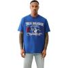 True Religion Men’s Short Sleeve True Vintage No.1 Tee – Casual Graphic Crew Neck T-Shirt(Mazarine Blue)