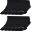True Religion Mens Socks 6 & 12 Pairs No Show Socks for Men Premium Athletic Shoe Size 8-12(12 Pairs: Black)