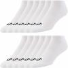 True Religion Mens Socks 6 & 12 Pairs No Show Socks for Men Premium Athletic Shoe Size 8-12(12 Pairs: White)