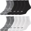 True Religion Mens Socks Ankle Socks for Men 6 & 12 Pairs Quarter Premium Athletic Shoe Size 8-12(12 Pairs: Assorted)