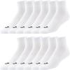 True Religion Mens Socks Ankle Socks for Men 6 & 12 Pairs Quarter Premium Athletic Shoe Size 8-12(12 Pairs: White)