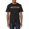 True Religion Men’s Ss Gold Arch Tee(Jet Black)