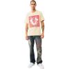 True Religion Men’s Ss Sashiko Tee(Bleached)