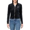 True Religion TR Velour Tracksuit Jacket for Women(Jet Black)