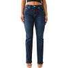 True Religion Women’s Becca Mid Rise Bootcut Crystal Flap – Single Needle Stitching Peak Spot Jeans Pant(Indigo Upgrade)