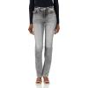 True Religion Women’s Bille Mid Rise Straight Super T Flap Jean(Graphite)