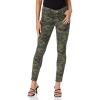 True Religion Womens Halle Super Skinny Midrise Big T Jean(Olive Camo)