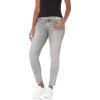 True Religion Womens Halle Super Skinny Midrise Big T Jean(Washed Grey)