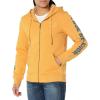 True Religion mens Antique Zip Up Logo Hoody(Mineral Yellow)